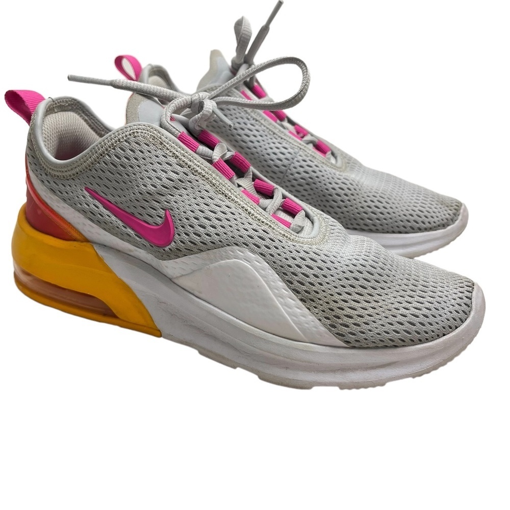 NIKE AIR MAX MOTION 2 Pure Platinum Fuchsia ATHLETIC Gym Sneakers Shoes sz 6.5